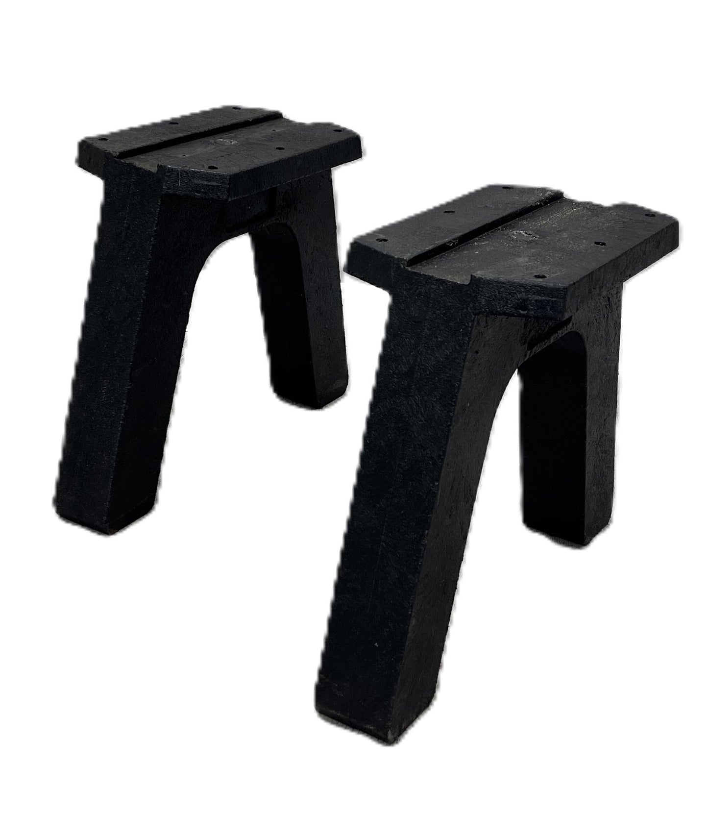 DIY Bench Ends or legs or Bench Kit without a Back made from Recycled Plastic for a Snow Ski Bench or a Snow Board Bench or a Wake Board Bench