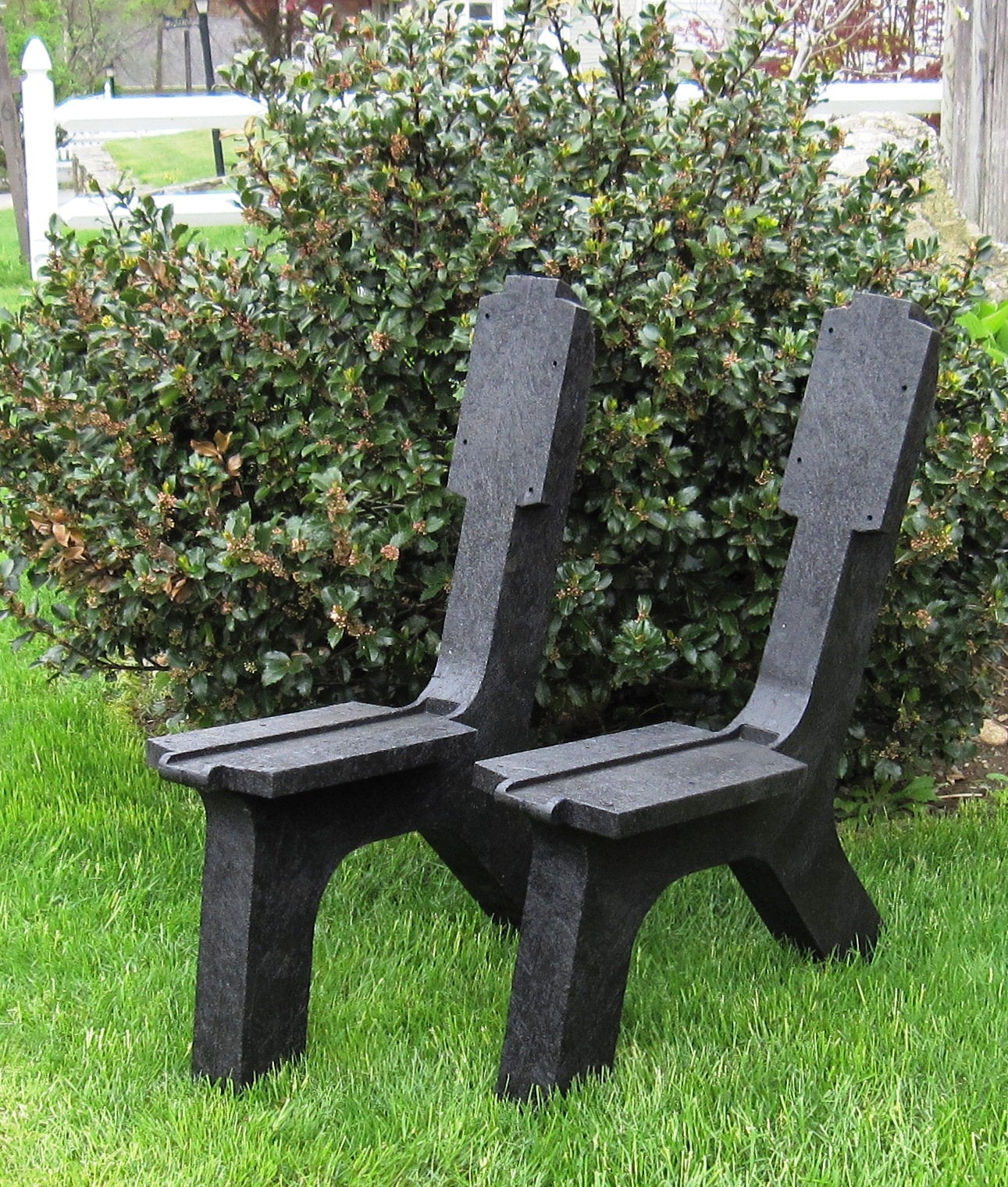 DIY Bench Ends or legs or Bench Kit without a Back made from Recycled Plastic for a Snow Ski Bench or a Snow Board Bench or a Wake Board Bench