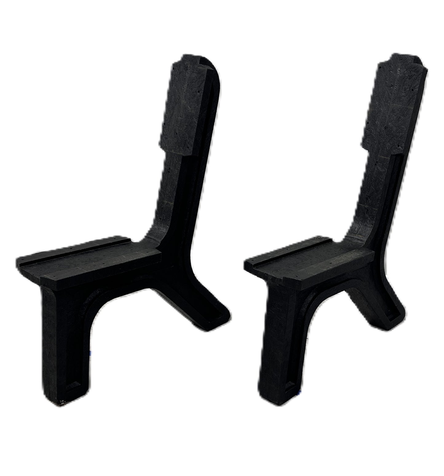 DIY Bench Legs or Outdoor Bench Ends made from Recycled Plastic for a Sports Bench for Snow Skis or Snowboards or Wake Boards