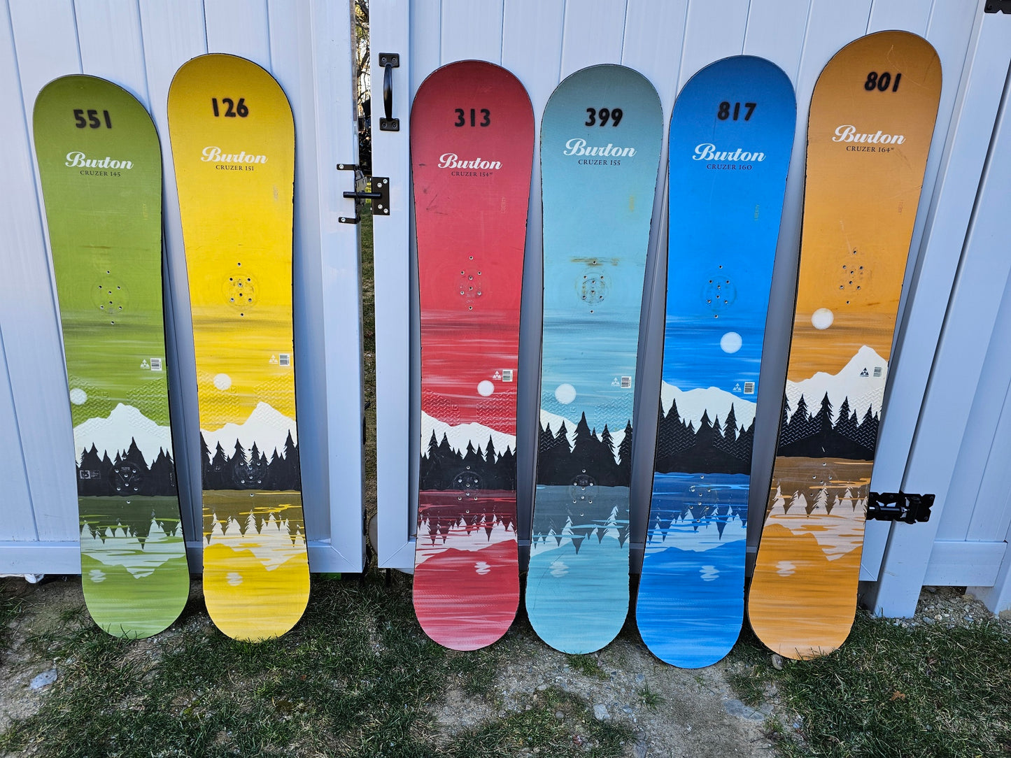 Snow Board Bench-Choose your type of real Snow Board
