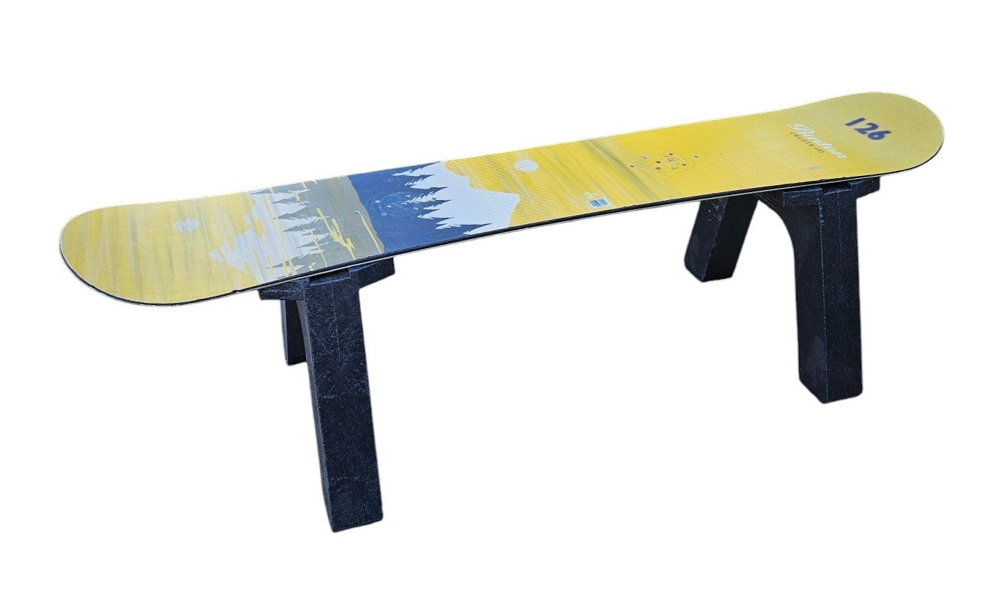Ski Patio set - 3 piece - A Skichair, Snowboard or Snow Ski Table and a Ski Rocker
