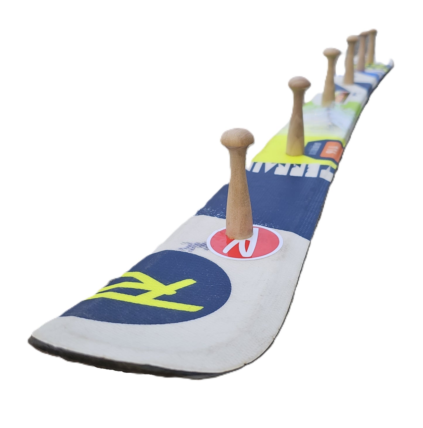 Customize your Snow Ski Coat Rack made from real skis that you can pick!