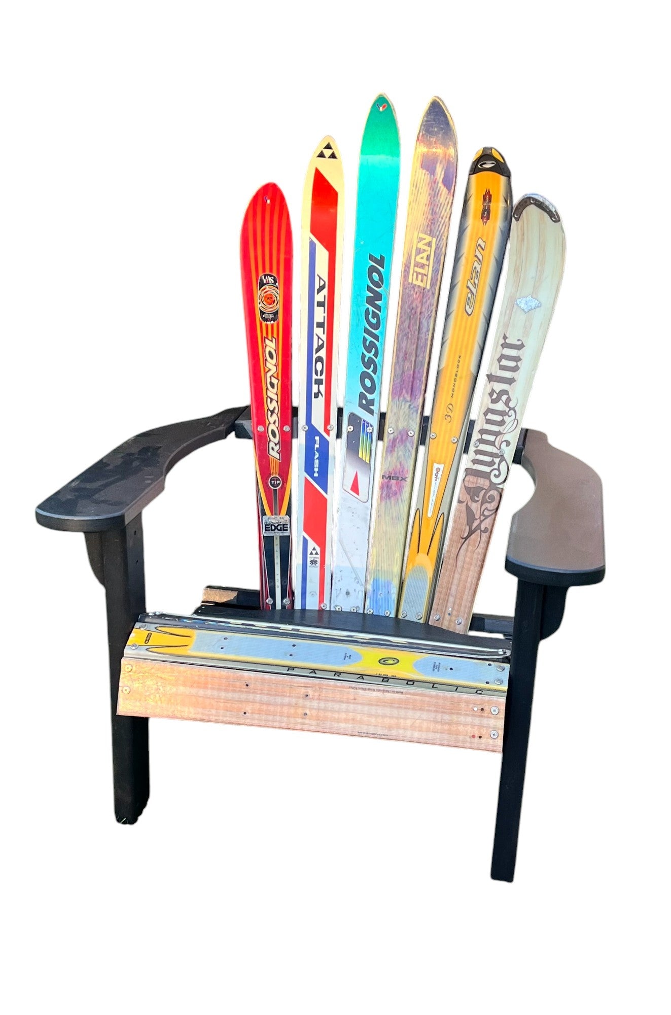 Skichair - Set of 2, Custom Adirondack Skichairs made with different skis