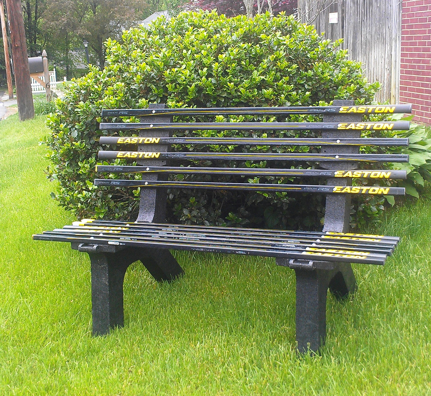 DIY Bench Legs or Outdoor Bench Ends made from Recycled Plastic for a Sports Bench for Snow Skis or Snowboards or Wake Boards