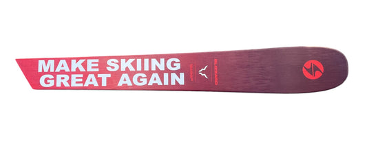 Ski Sign made with a Real Snow Ski   Make America Great Again