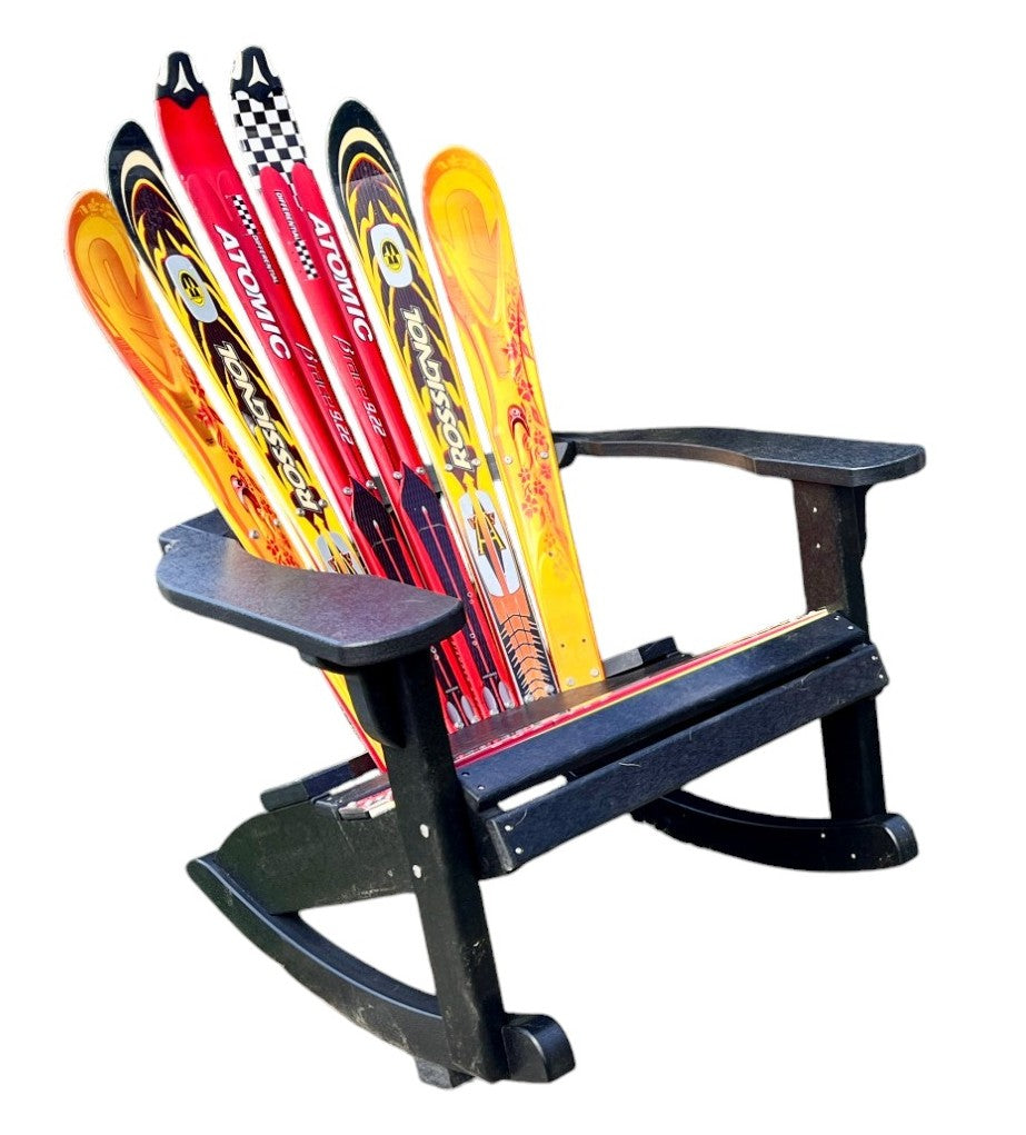 Customize you Skichair Rocker made from real Snow Skis
