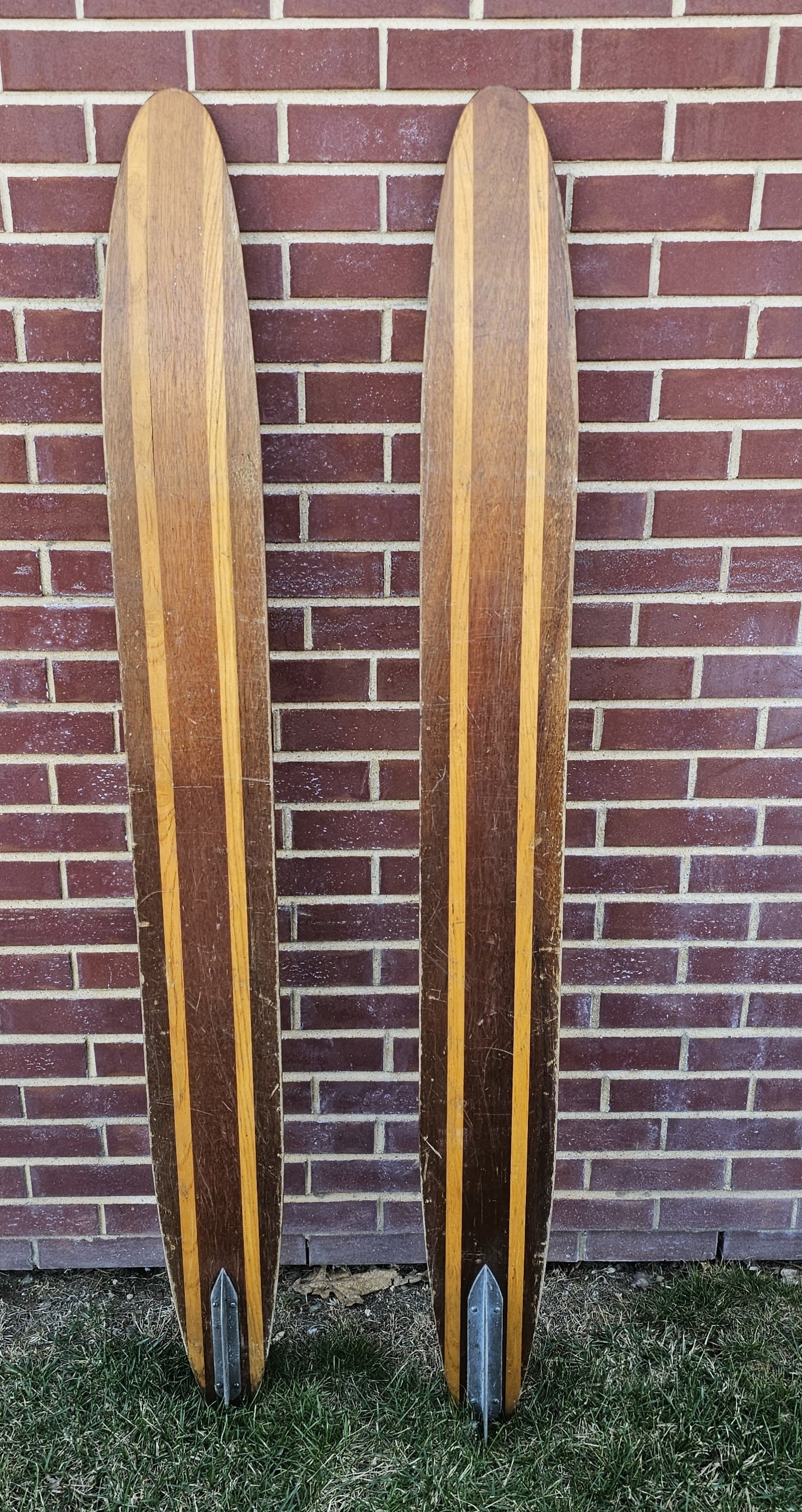 Water Ski Shot Ski made from an Antique Wood Water Ski - Mustang water ski by Cypress Gardens - Drop Ski