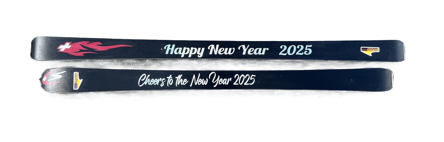 Personalize Shot Ski, 4 shot, Large 2.5oz Shots, SkiShot, made from real skis that you can pick!