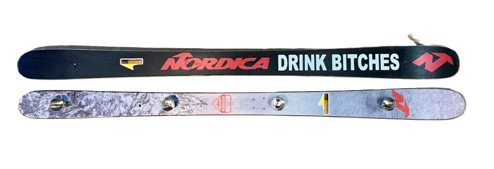 Personalize Shot Ski, 4 shot, Large 2.5oz Shots, SkiShot, made from real skis that you can pick!