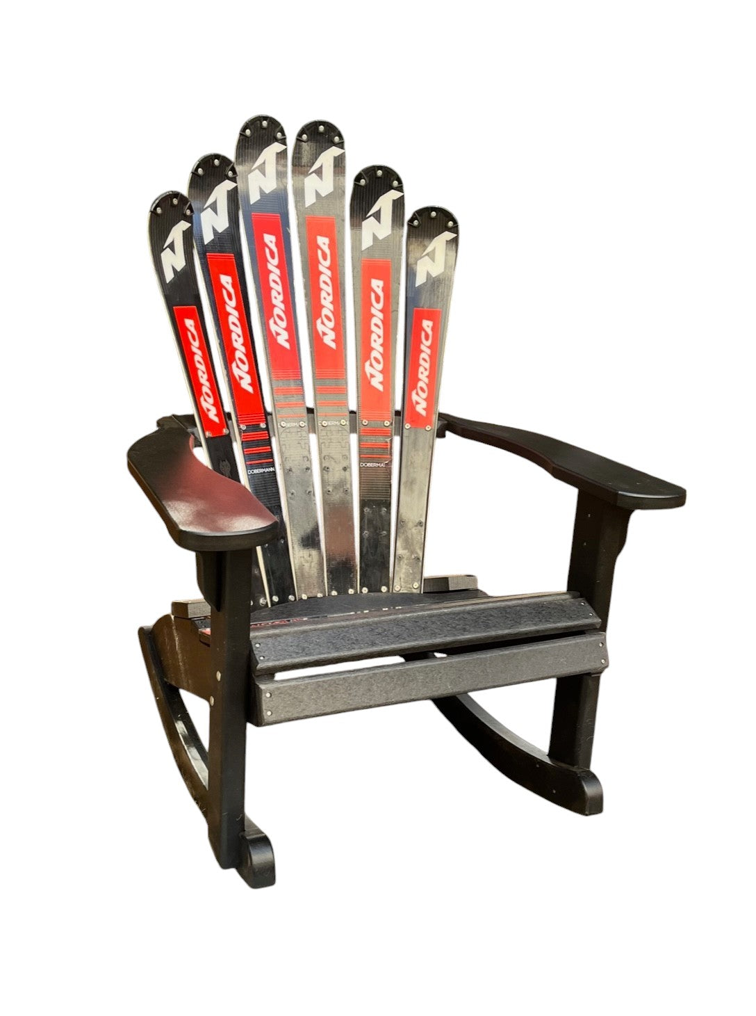 Customize you Skichair Rocker made from real Snow Skis