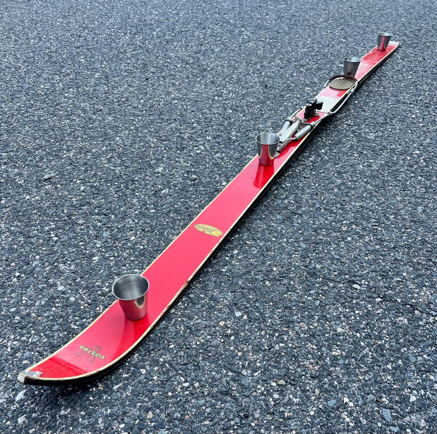 Shot Ski, 4 shot, Large 2.5oz Shots, SkiShot, made from real skis that you can pick!