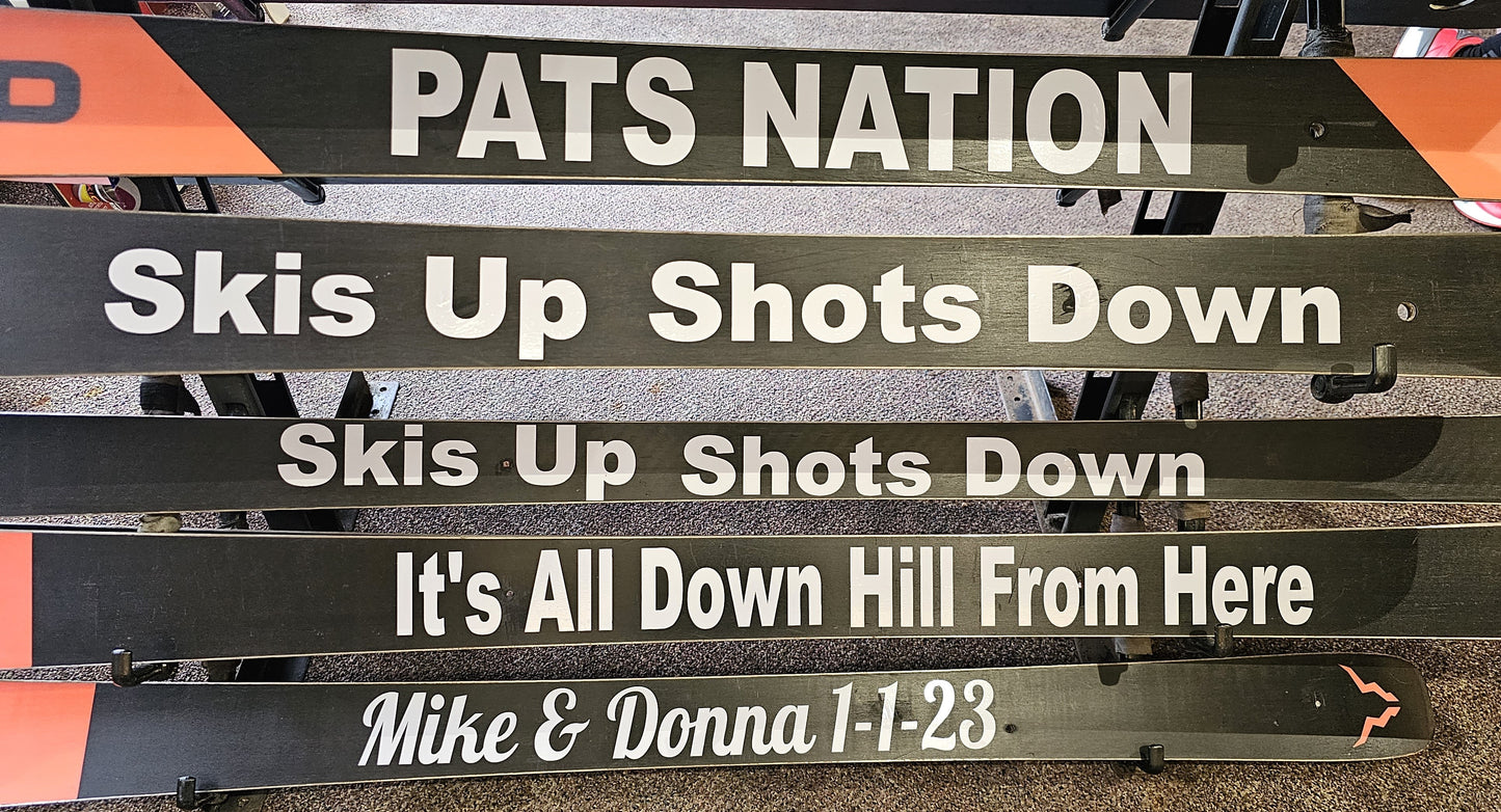 Personalized Shot Ski Water Ski - Shot Ski or Shotski, Made with a real water ski