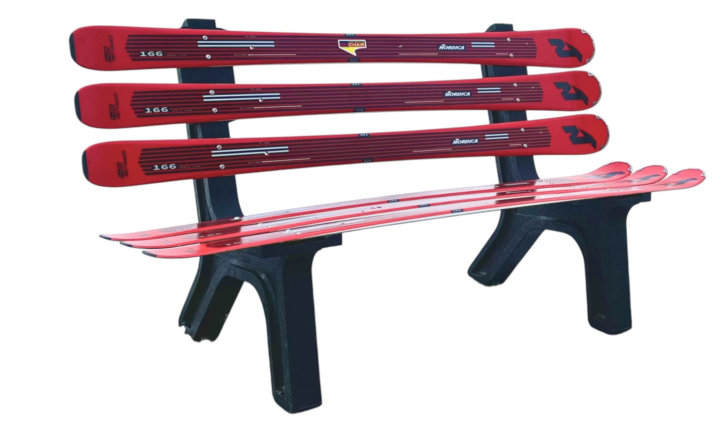 Mixed Snow Board and Snow Ski Bench made with Real Recycled Snow Skis (Copy)
