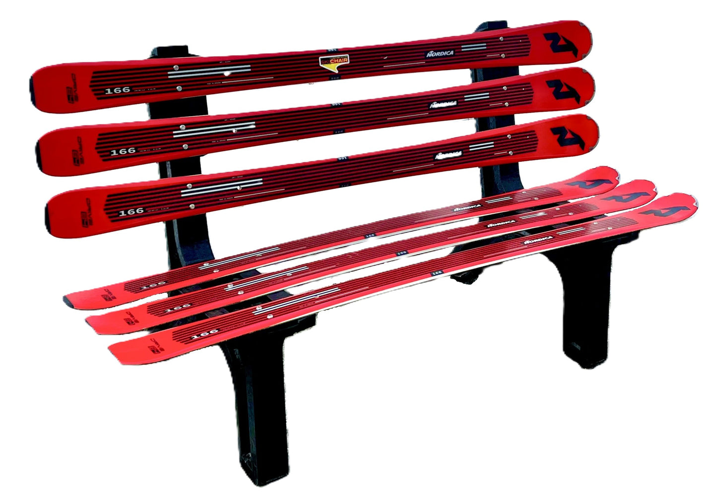 Snow Ski Bench, Ski Bench, Recycled Snow Ski Bench - Customize-Choose your type of Snow Ski