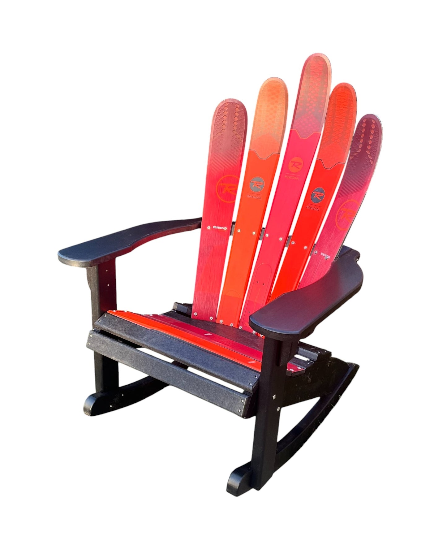 Customize you Skichair Rocker made from real Snow Skis