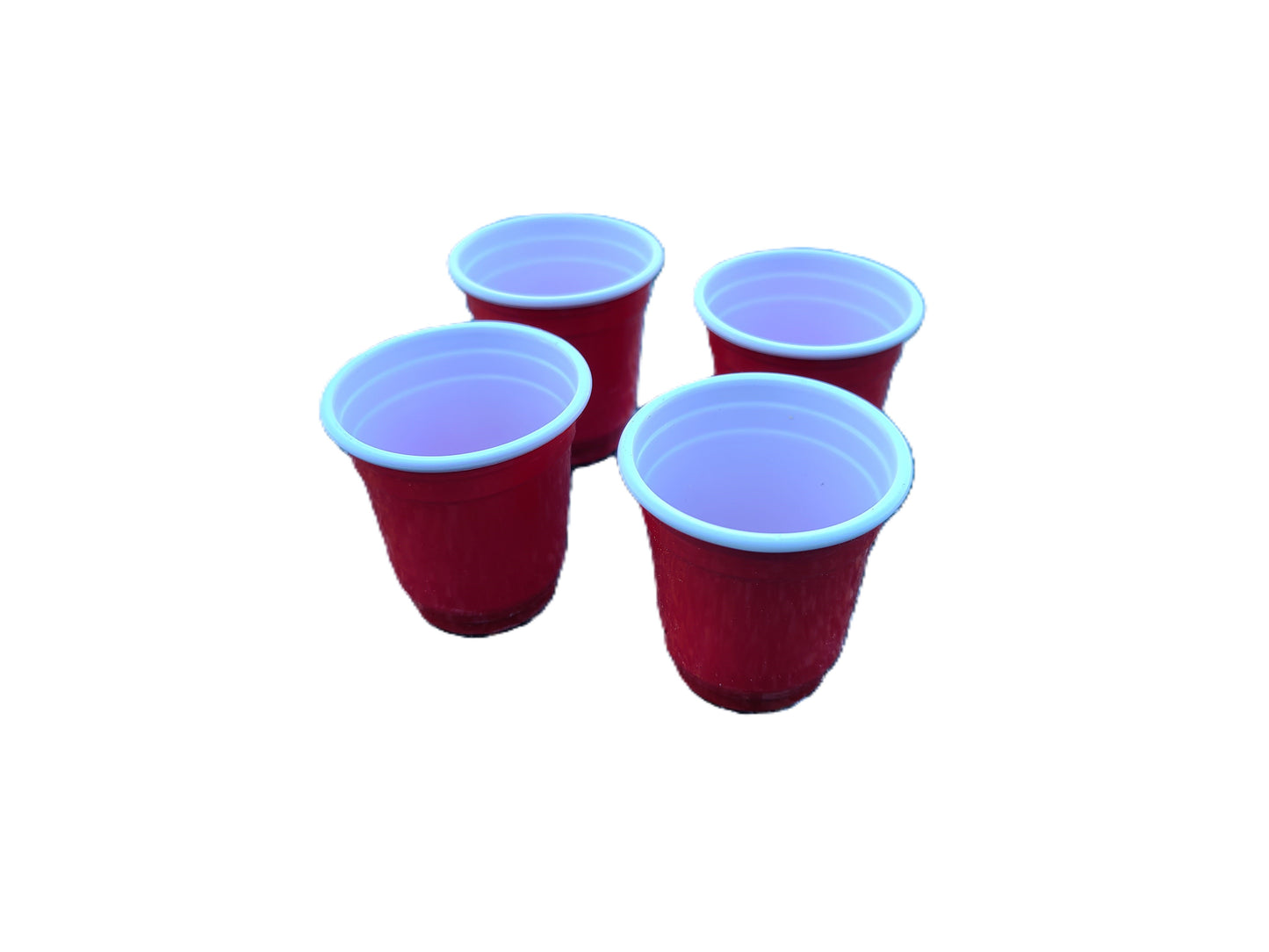 Shot ski 3 shot, Real Snow Ski with holes and 3 plastic 2oz shot glasses - shotski