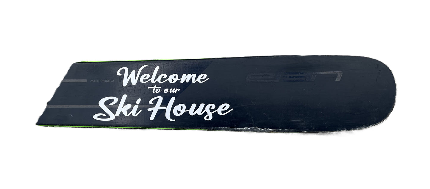 Ski Sign made with a Real Snow Ski Make America Great Again