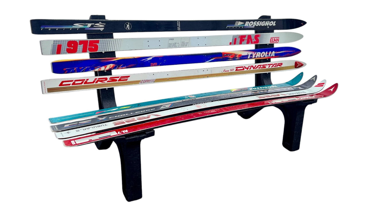 Snow Ski Bench, Ski Bench, Recycled Snow Ski Bench - Customize-Choose your type of Snow Ski