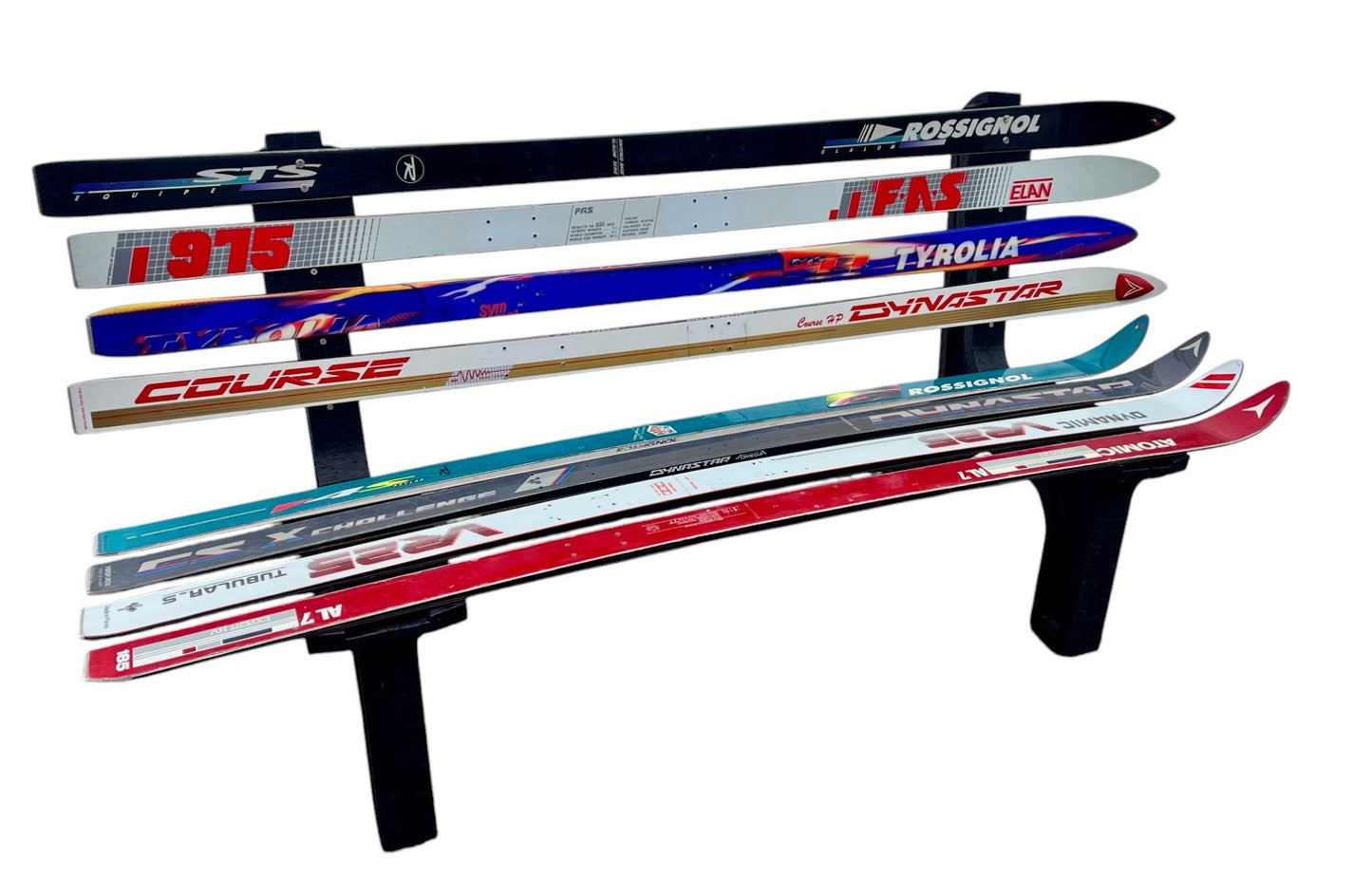 Snow Ski Bench, Ski Bench, Recycled Snow Ski Bench - Customize-Choose your type of Snow Ski
