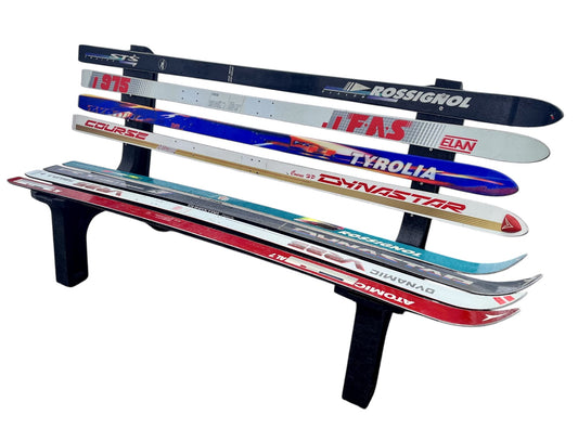 Snow Ski Bench, Ski Bench, Recycled Snow Ski Bench  -  Customize-Choose your type of Snow Ski