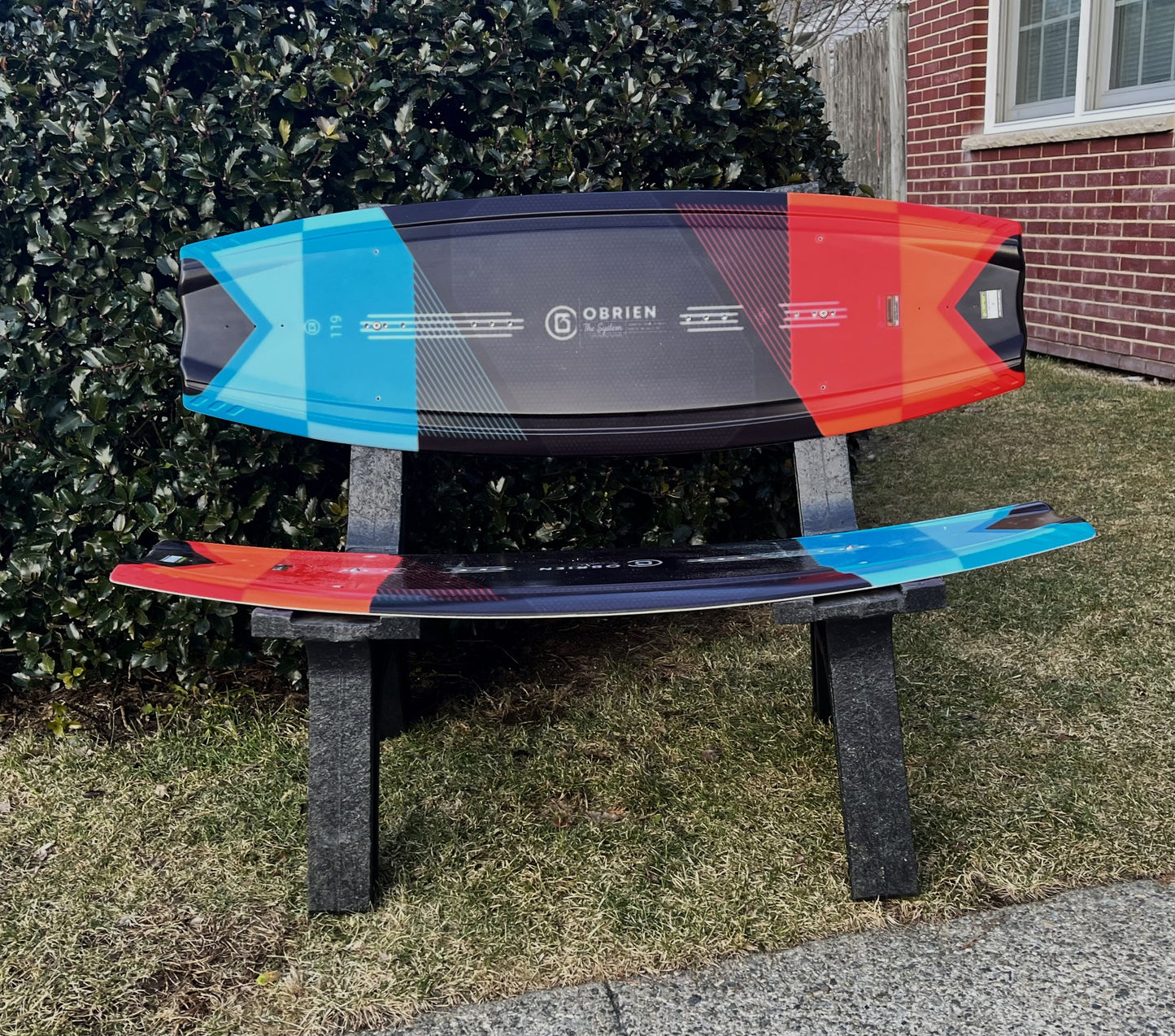 Surf Bench or Wake Board Bench, Made from a real recycled Wake Board