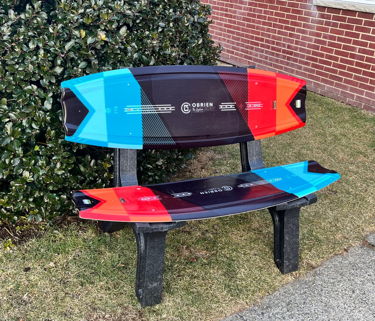 Surf Bench or Wake Board Bench, Made from a real recycled Wake Board