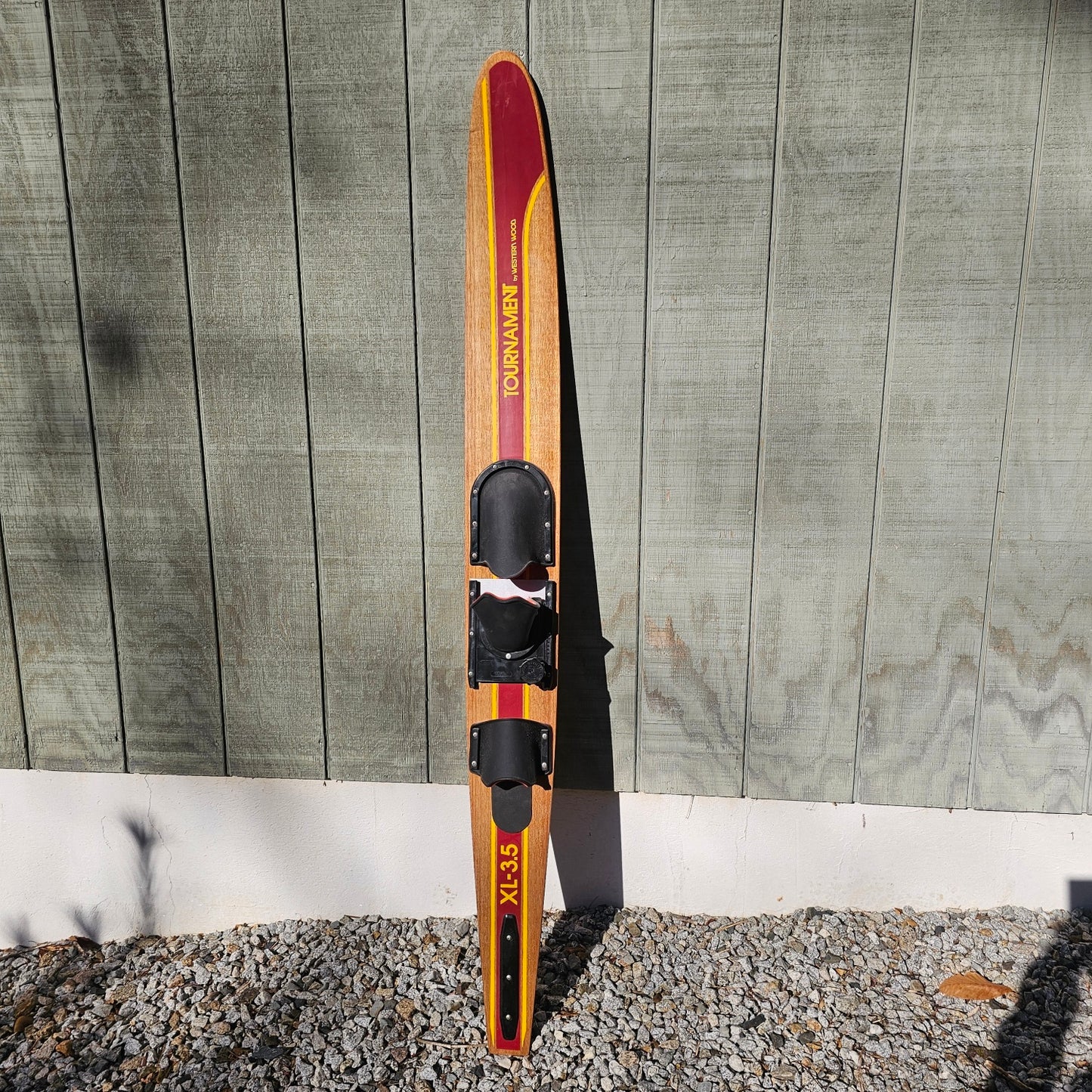 Shot Ski made from an Antique Western Wood Water Ski This is a New ski and never skied!! Shotski, 4 shot made from a real wooden water ski