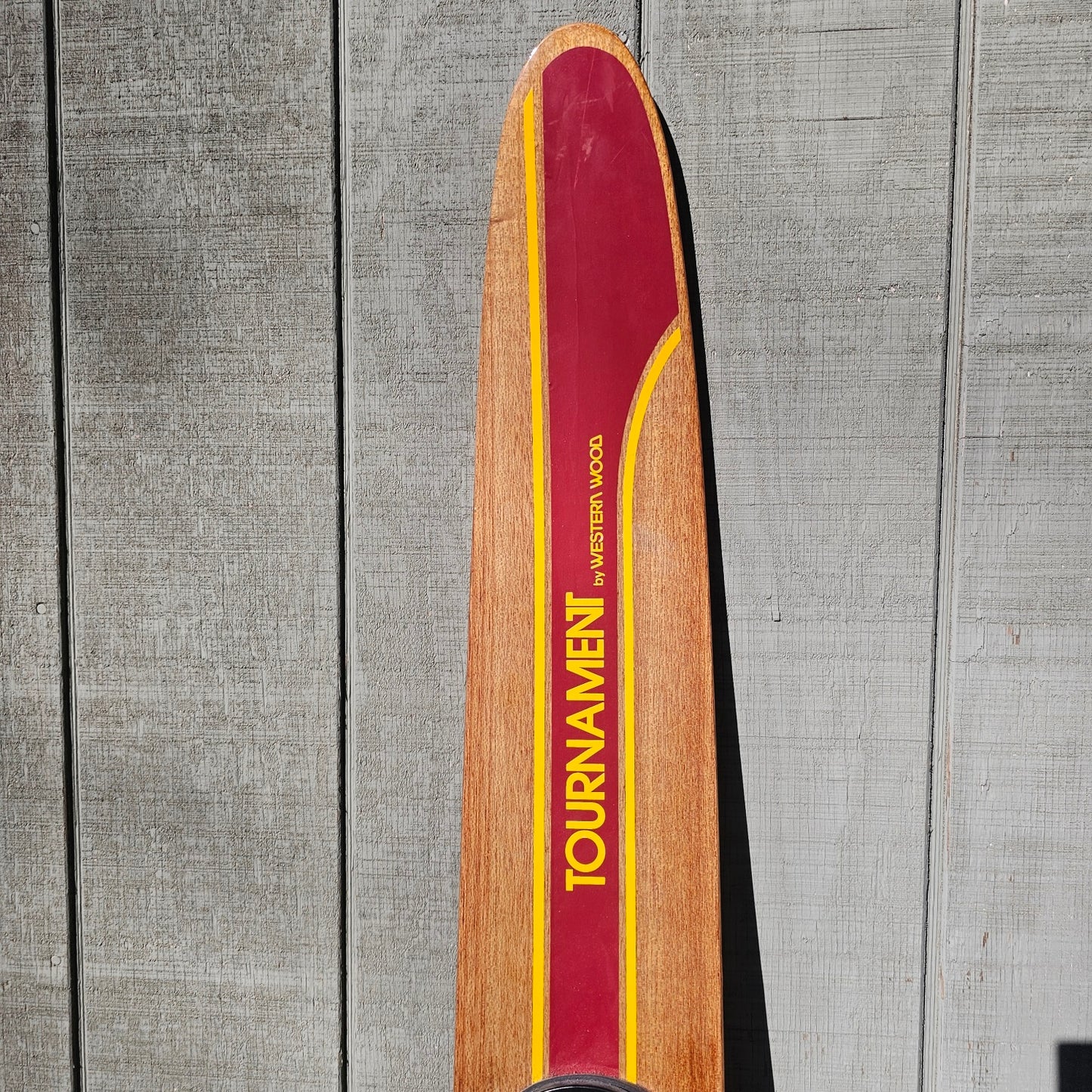 Shot Ski made from an Antique Western Wood Water Ski This is a New ski and never skied!! Shotski, 4 shot made from a real wooden water ski