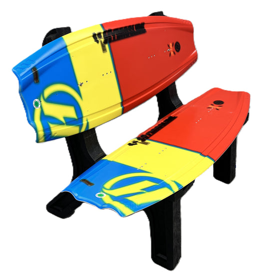 Wake Board Bench made with a real recycled Wake Board