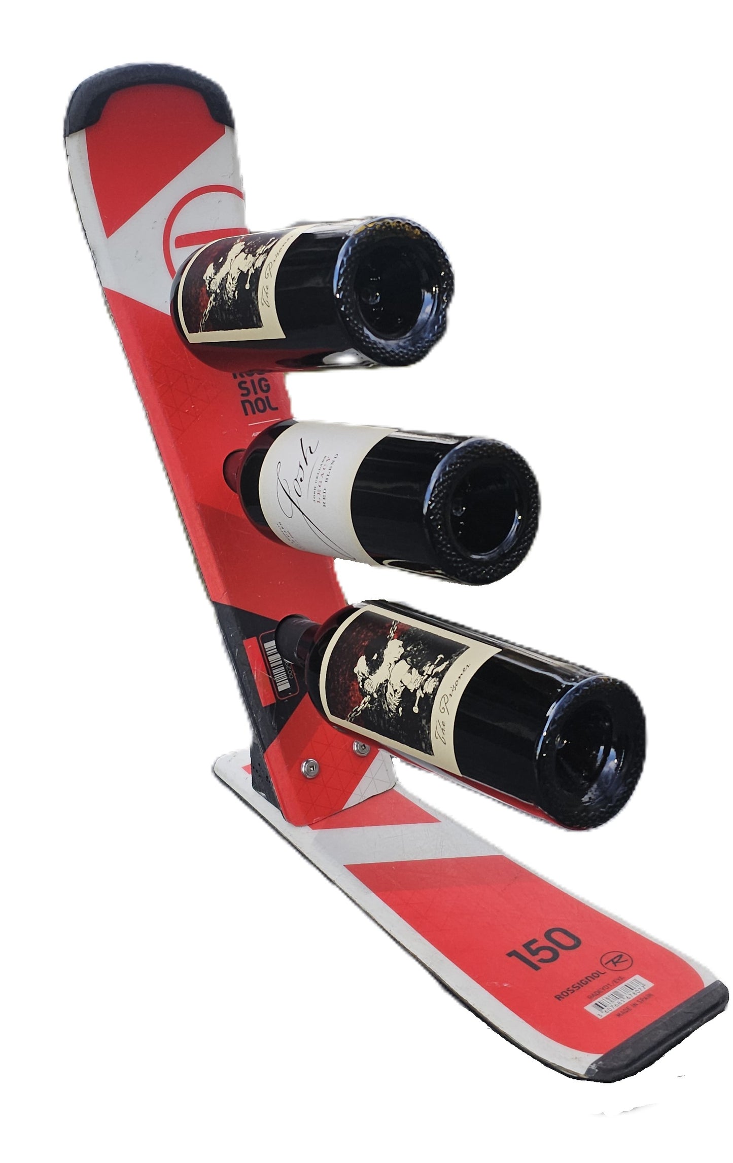 Ski Wine Rack Racing Snow Ski Wine Rack made with a Real Racing Ski