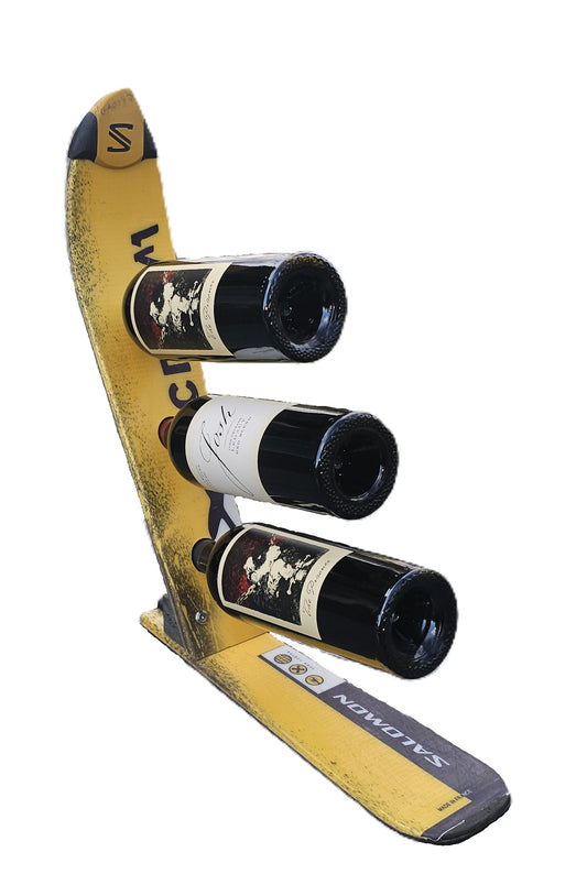 Ski Wine Rack    Salomon X-Scream Snow Ski Wine Rack made with a Real Salomon Ski
