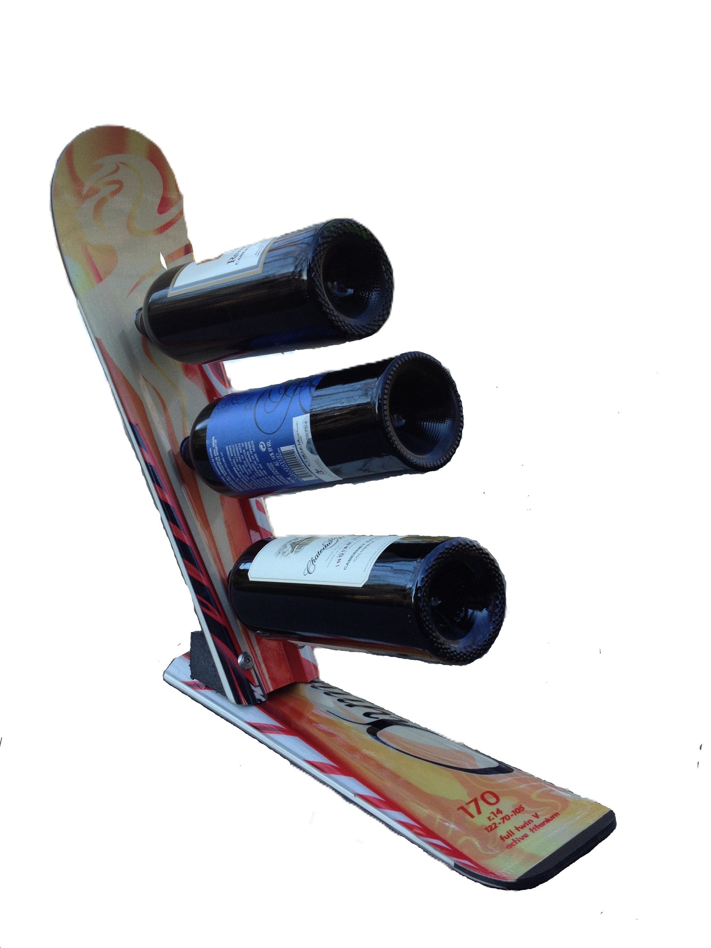 Customize your Snow Ski Wine Rack made from real skis that you can pick!