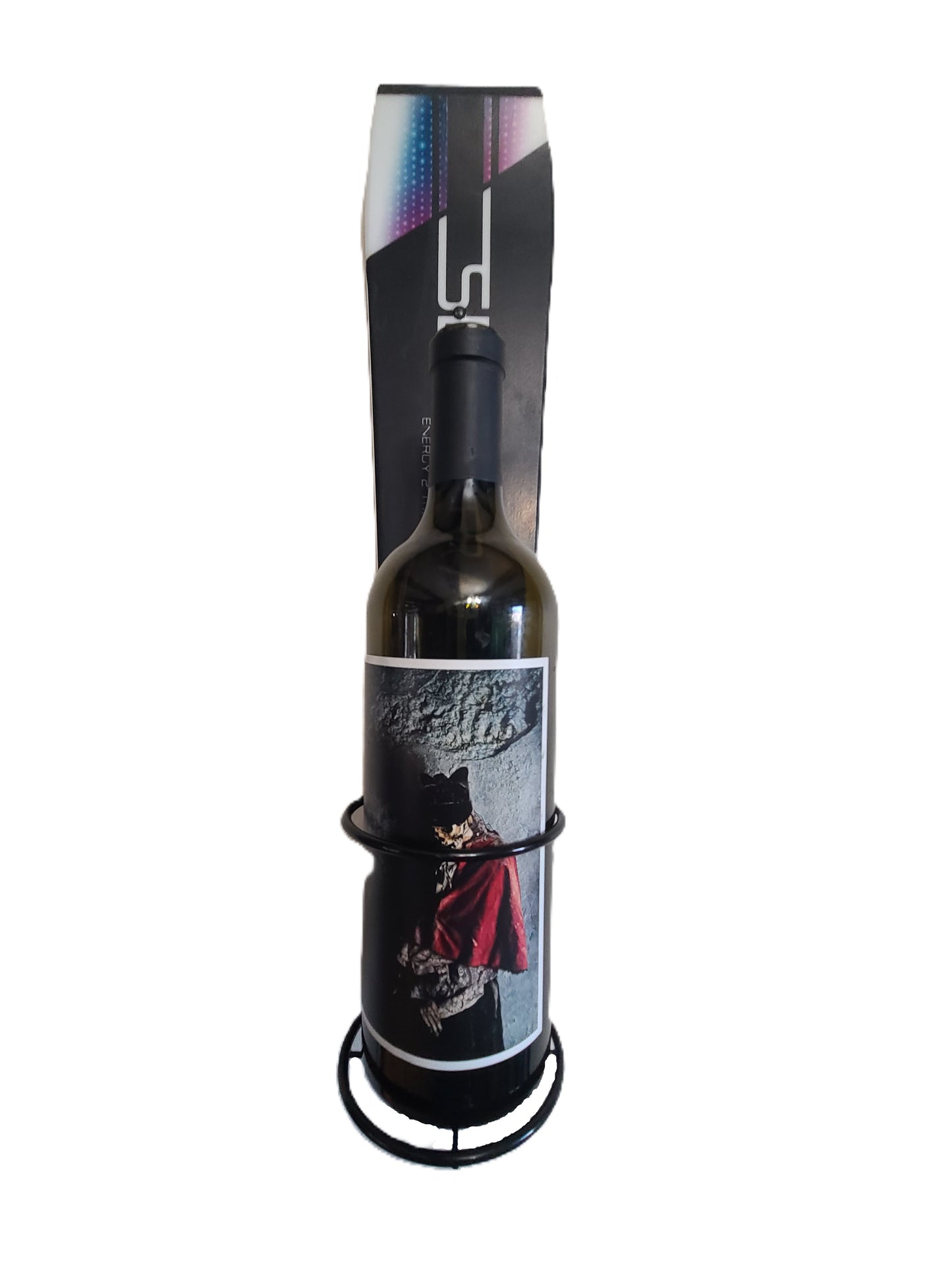 Snow Ski Wine Rack - Wall Mount or Table Top- made from an authentic snow ski