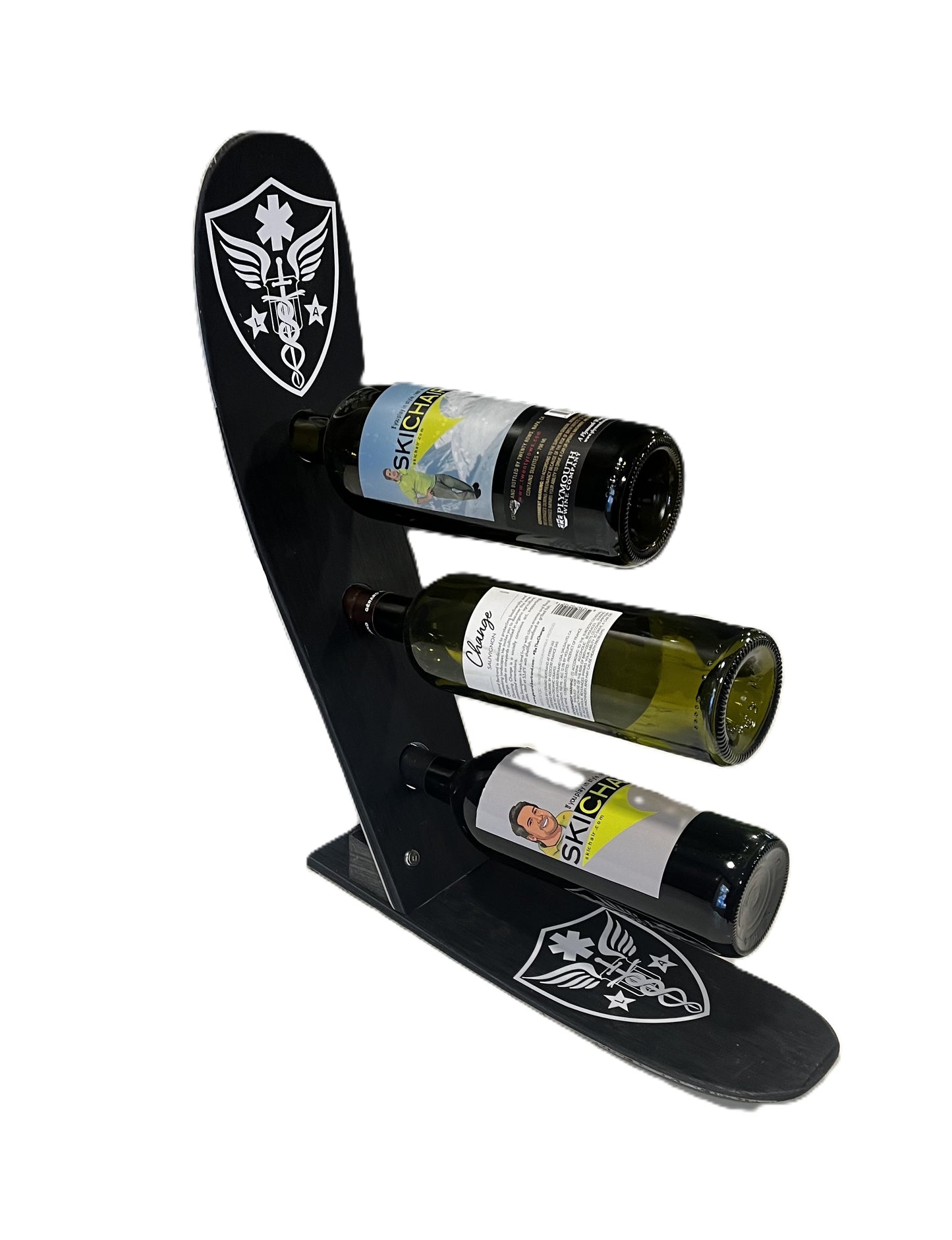 Personalized Ski Wine Rack Snow Ski Wine Rack Customize-Choose your type of Snow Ski