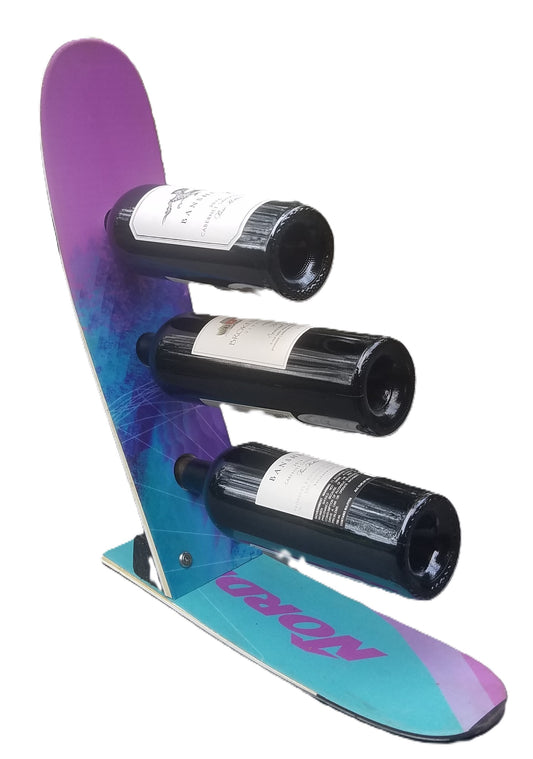 Girly Snow Ski Wine Rack made from real snow skis that you can pick!