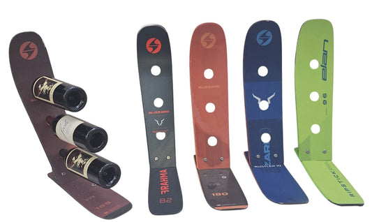 Ski Wine Rack    Snow Ski Wine Rack made with a Real Newer and Wider Ski and you can choose the ski