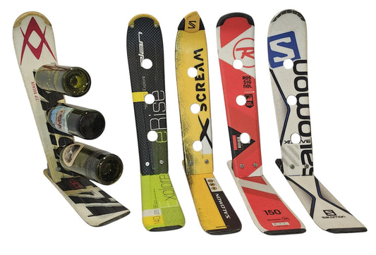 Customize your Snow Ski Wine Rack made from real skis that you can pick!