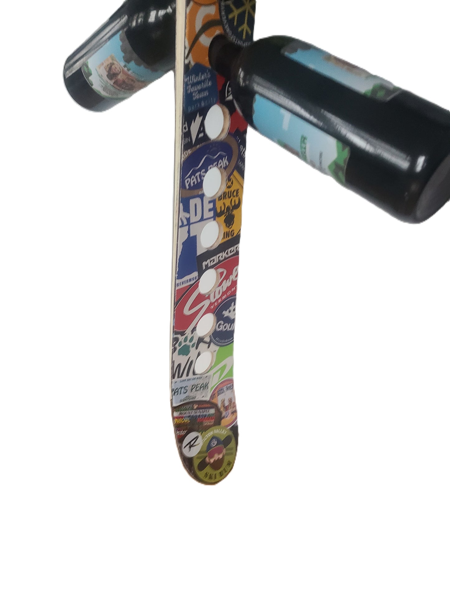 Wine Rack Wall Mounted Recycled Snow Ski Wine Rack