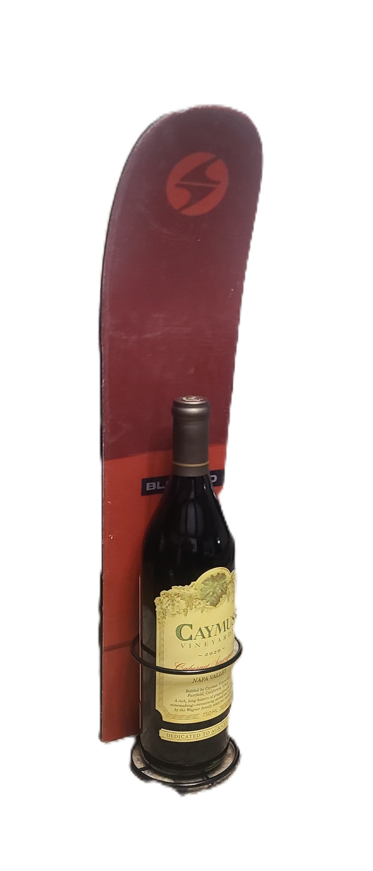 Snow Ski Wine Rack - Wall Mount or Table Top- made from an authentic snow ski