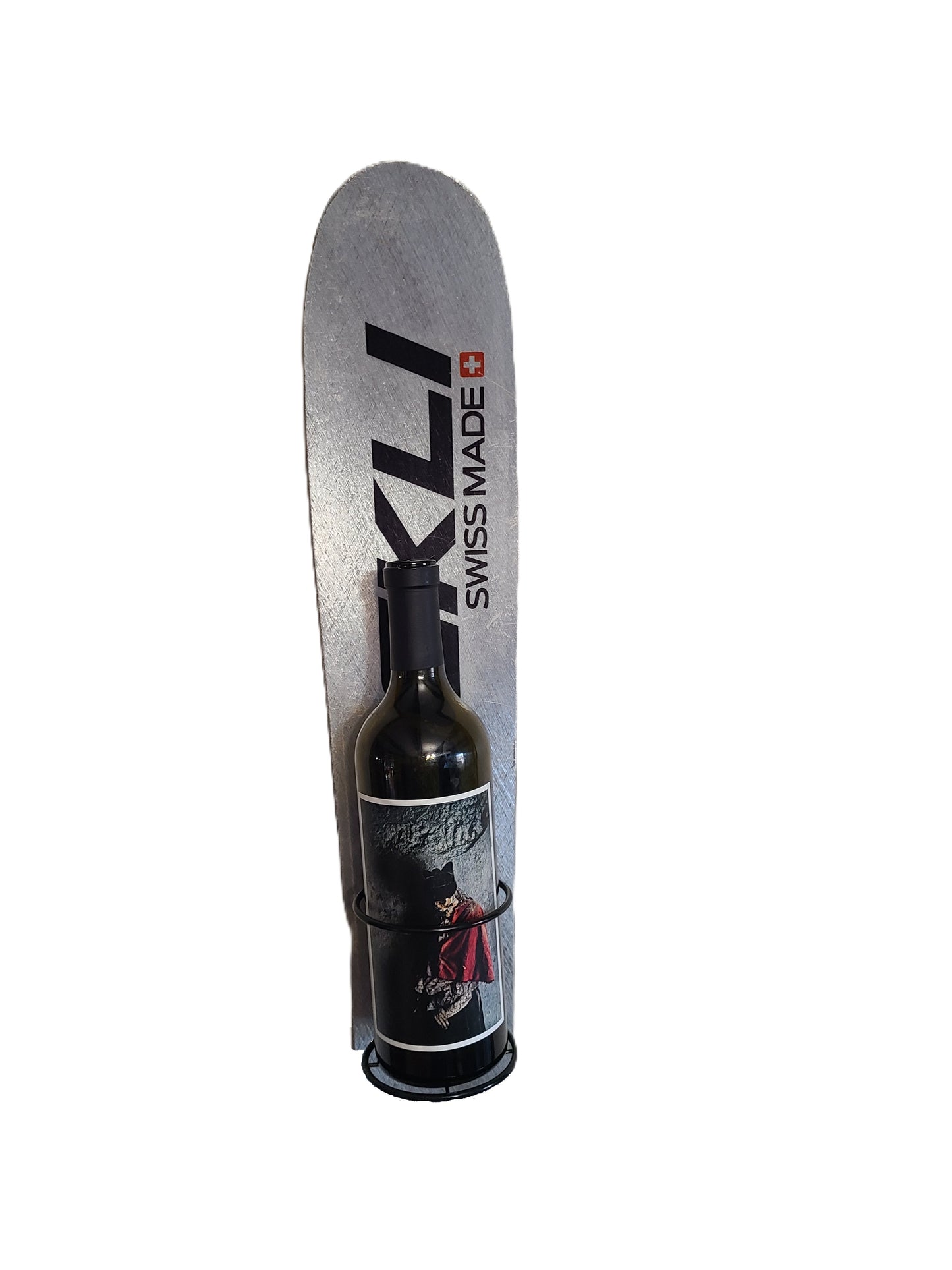 Snow Ski Wine Rack - Wall Mount or Table Top- made from an authentic snow ski