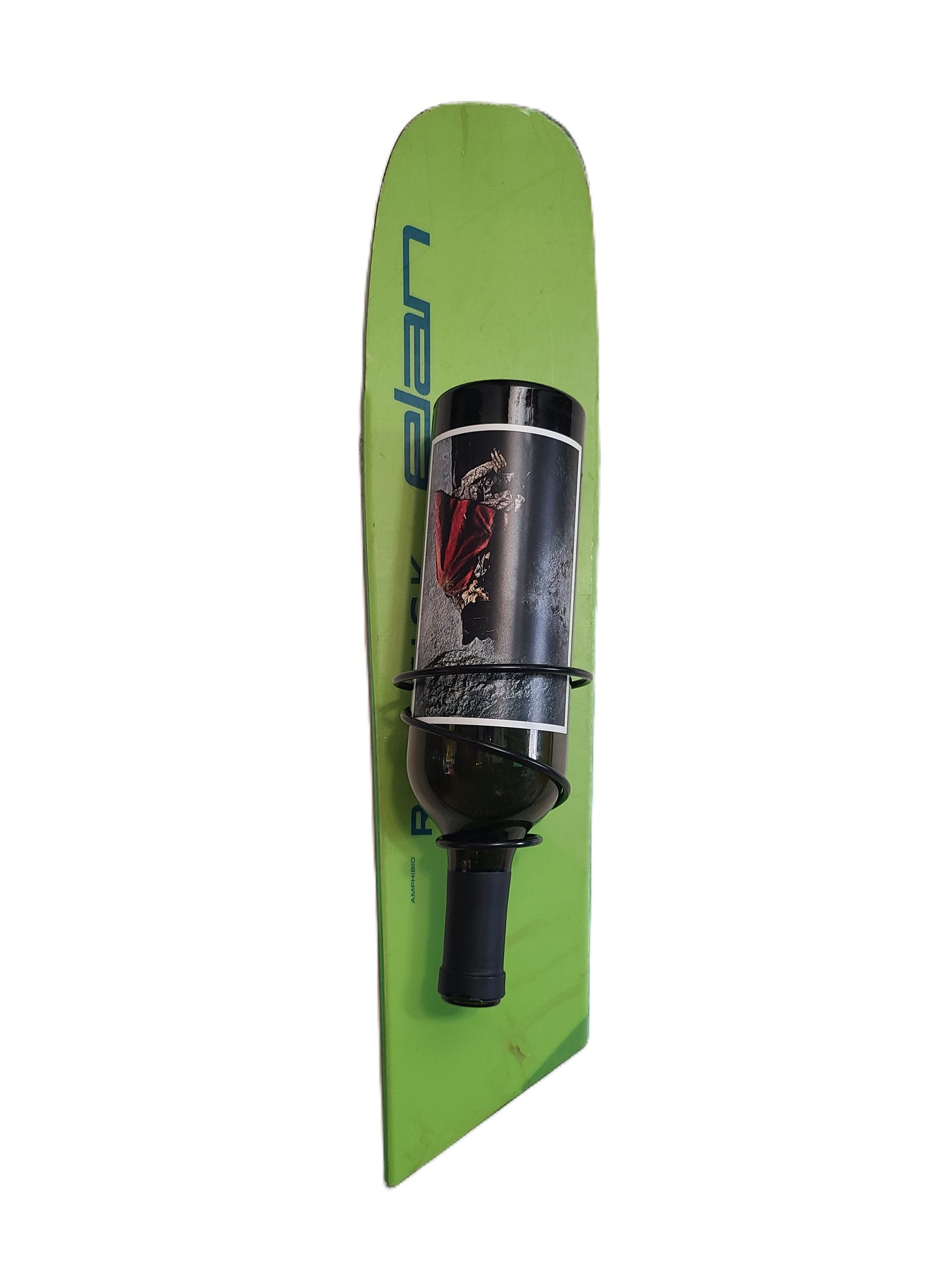 Snow Ski Wine Rack - Wall Mount Wine Rack Reverse Holder, Set of 2 made from an authentic snow ski
