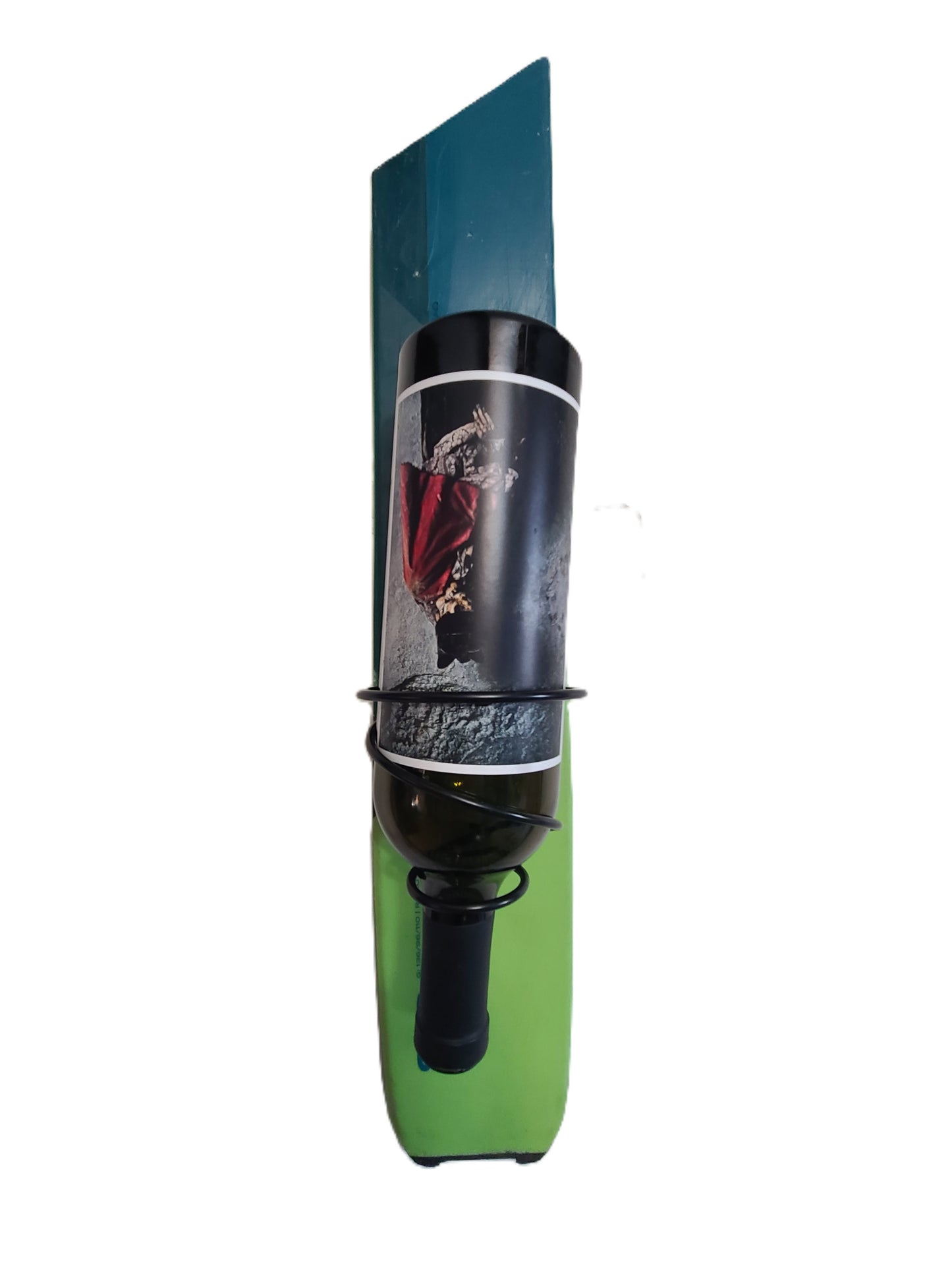 Snow Ski Wine Rack - Wall Mount Wine Rack Reverse Holder, Set of 2 made from an authentic snow ski