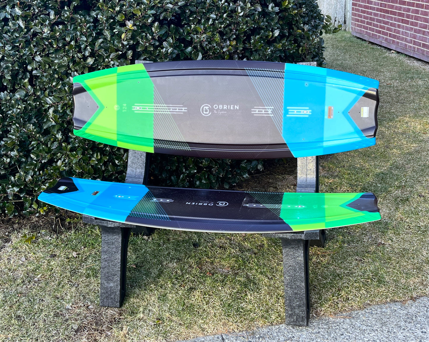 Surf Bench or Wake Board Bench, Made from a real recycled Wake Board