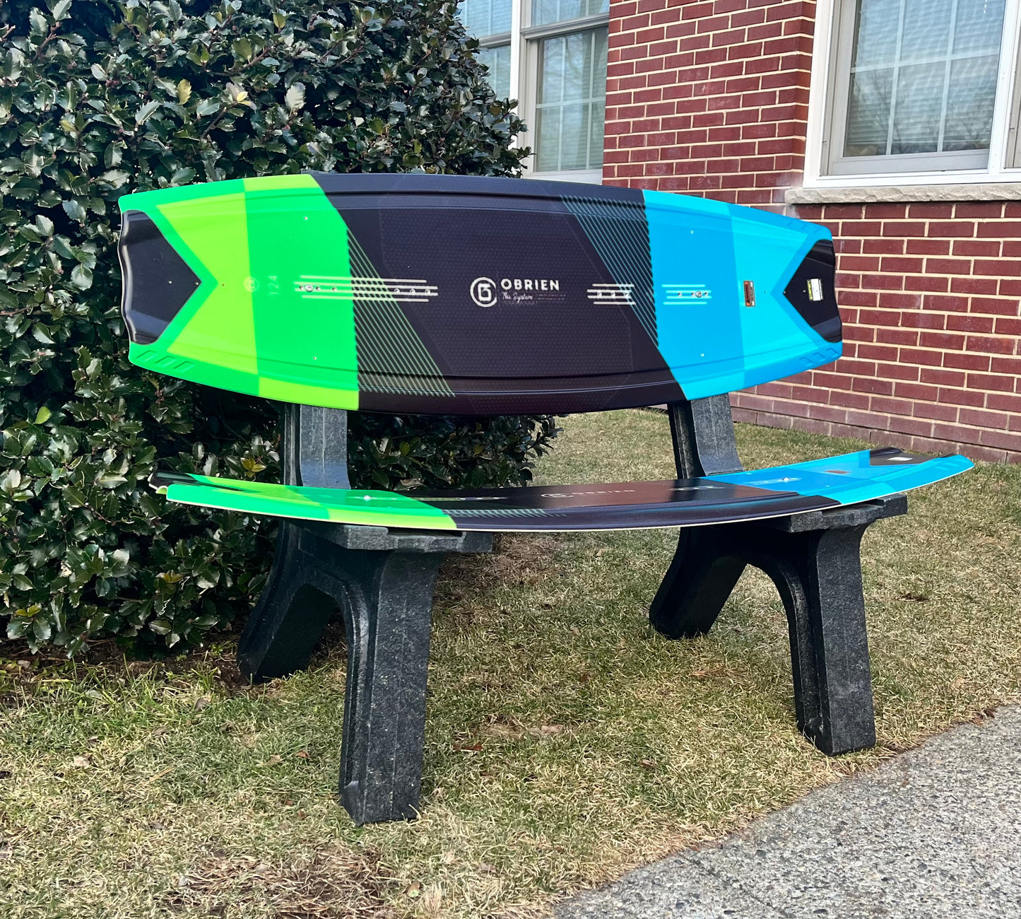 Surf Bench or Wake Board Bench, Made from a real recycled Wake Board