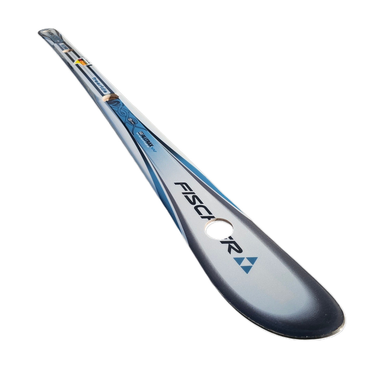 Shot ski 3 shot, Real Snow Ski with holes and 3 plastic 2oz shot glasses - shotski