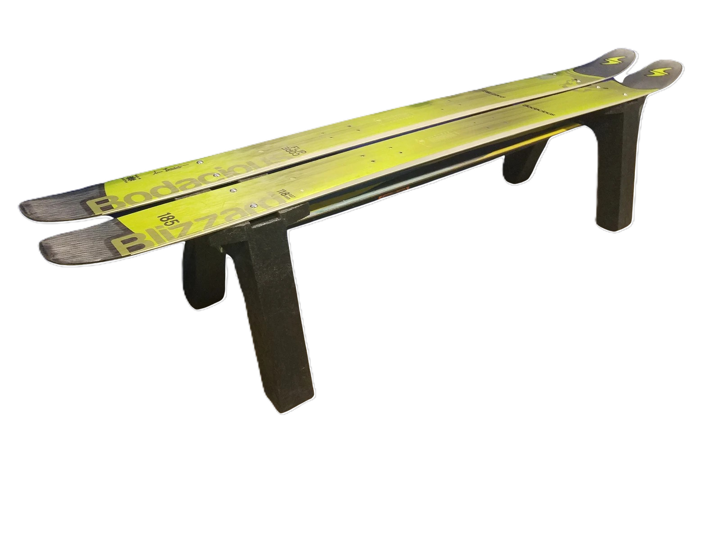 DIY Bench Ends or legs or Bench Kit without a Back made from Recycled Plastic for a Snow Ski Bench or a Snow Board Bench or a Wake Board Bench