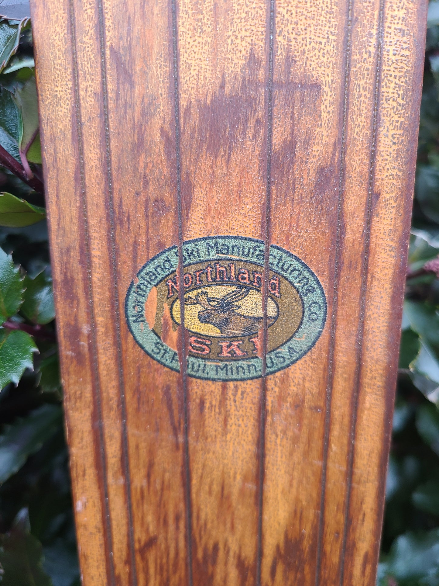 Shot Ski Antique Wooden Shot Ski, 4 shot made from real snow ski from the 20's or 30's
