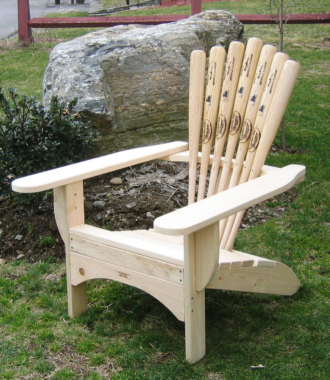 DIY Adirondack Skichair Plans for a Ski Chair and Ottoman