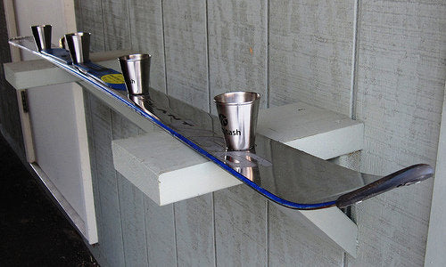 Ski Shot 4 Volant shot, Shotski with Large 2.5 oz Shots made with a stainless steel Volante Ski