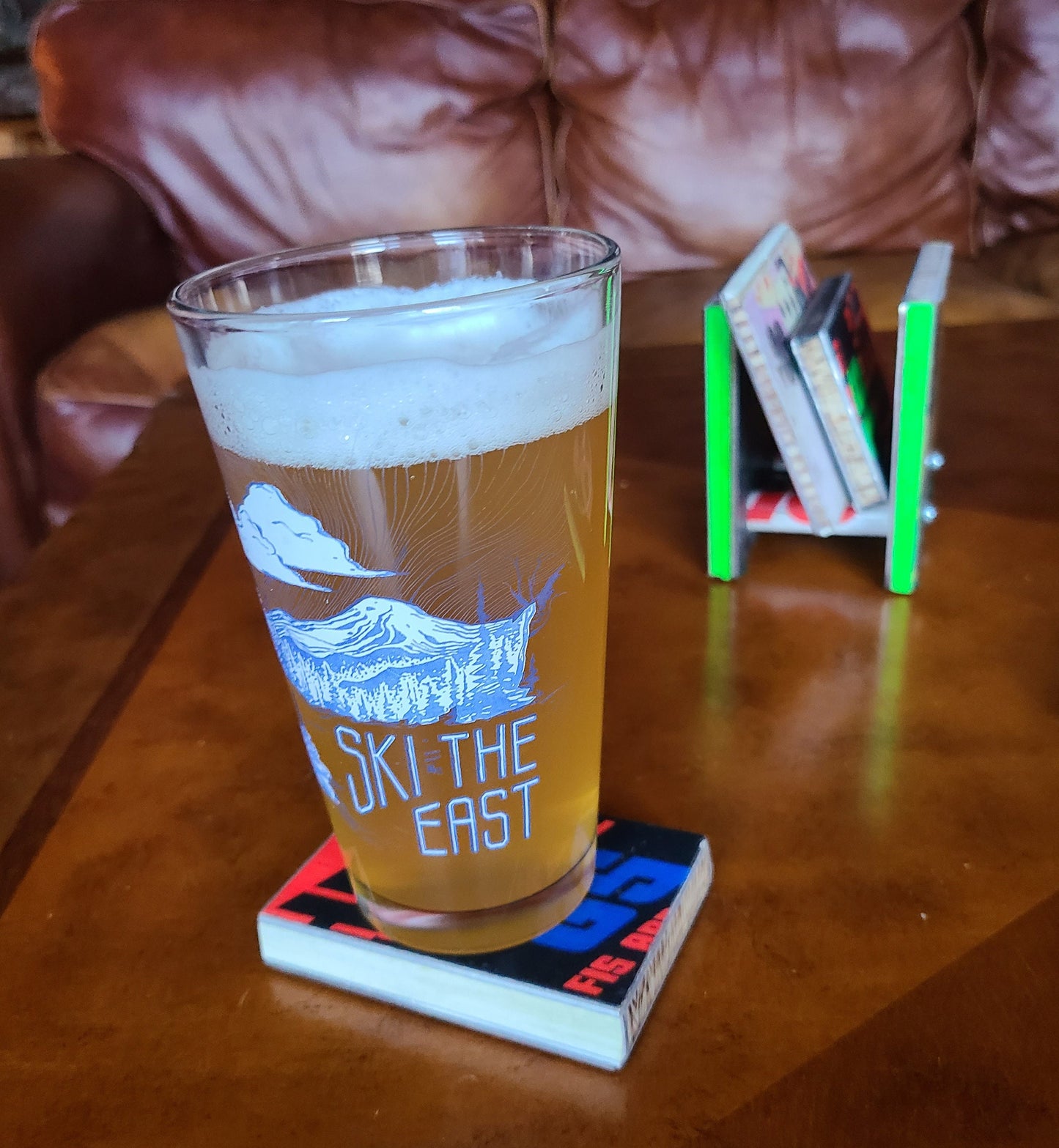 Drink Coasters    Snow Ski Drink Coasters set of 4 made from a recycled snow skis